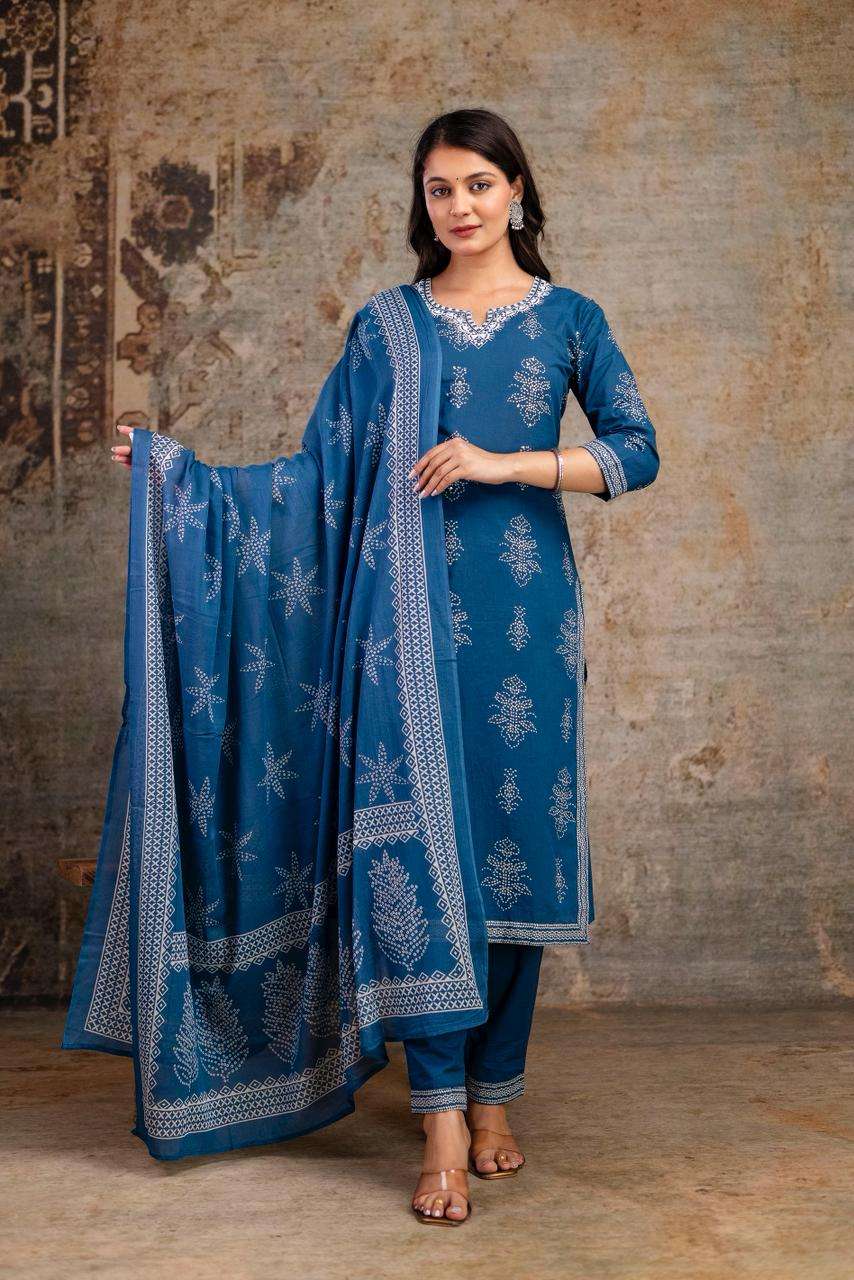 JAIPUR PRINT FAMOUS COTTON READY MADE SALWAR SUIT COLLECTION...