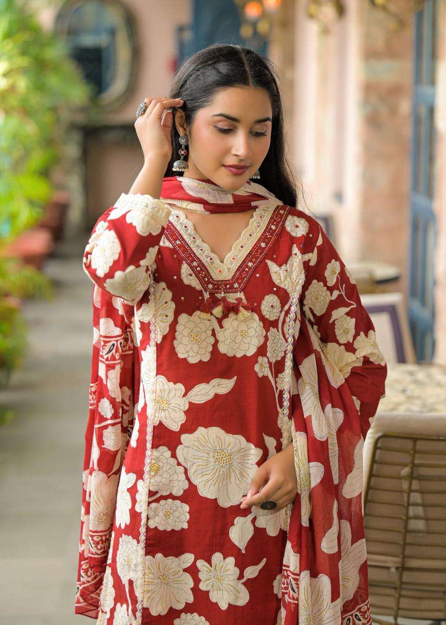 K 294 STYLISH OFFICE REGULAR WEAR COTTON SALWAR SUIT FOR RES...