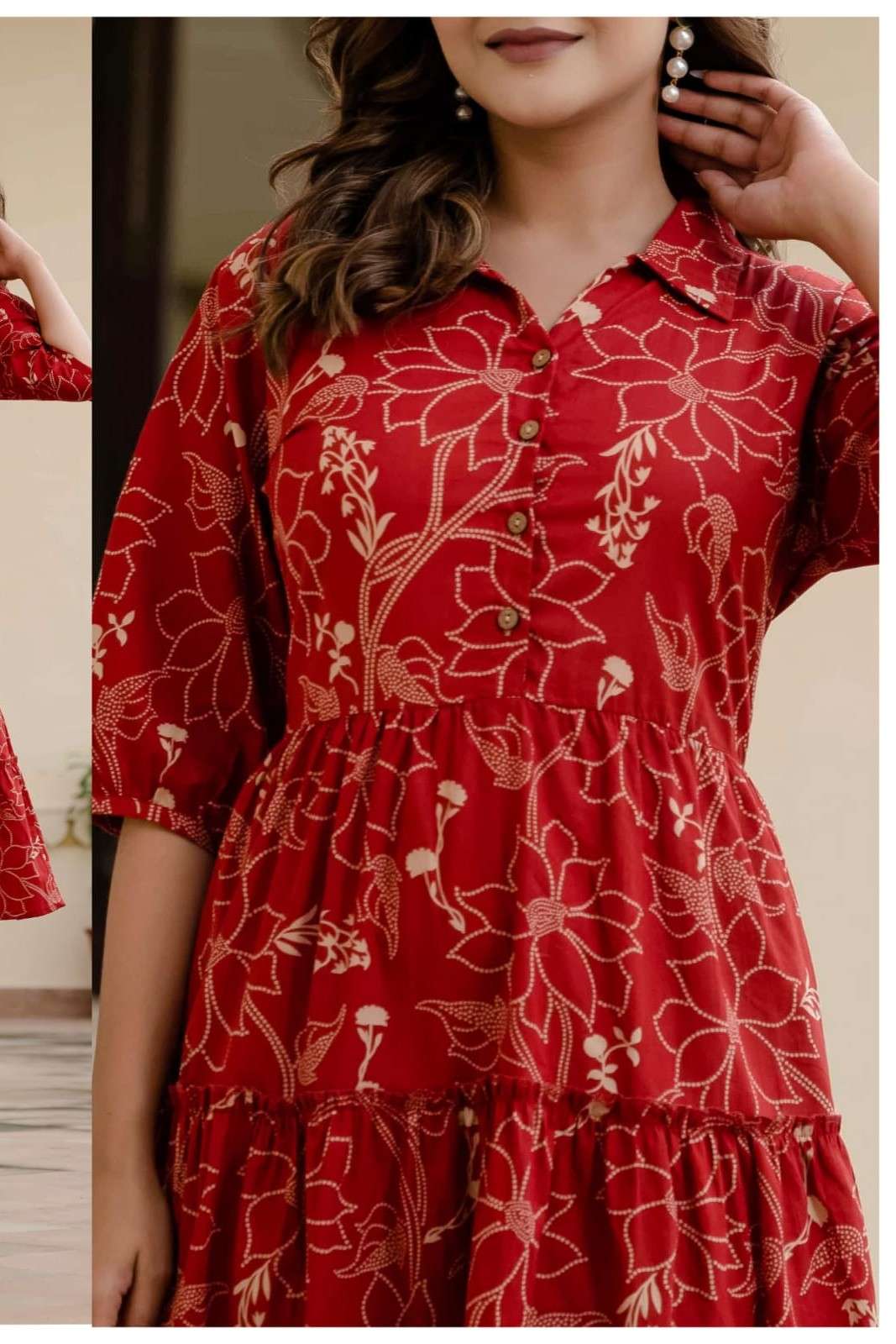 K 310 CLASSIC STYLE ONE PIECE FROCK FOR GIRL DAILY SUMMER WE...