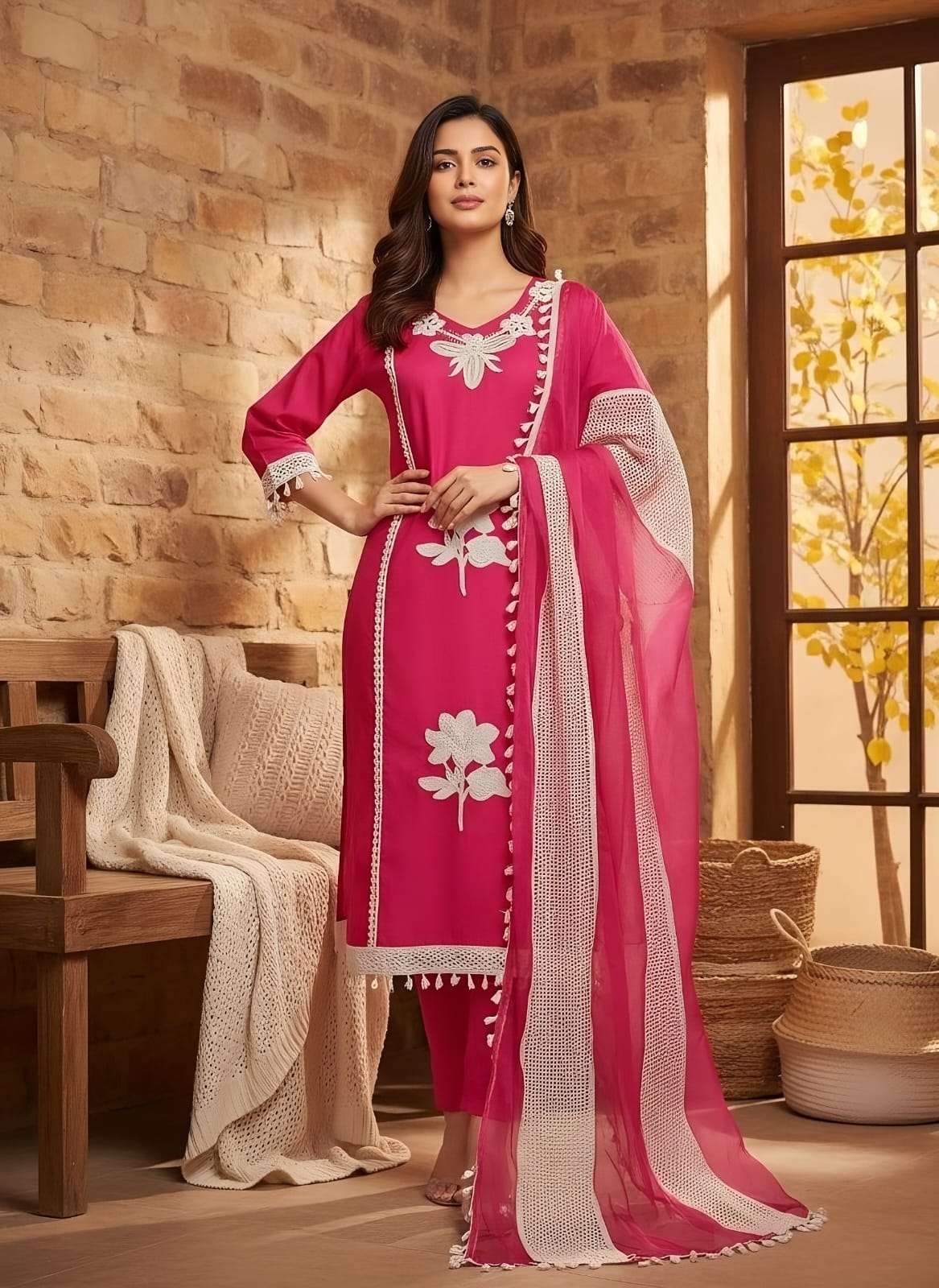 K 319 INDIAN PRETTY GIRLS TRADITIONAL DESIGNER SUIT CATALOG ...