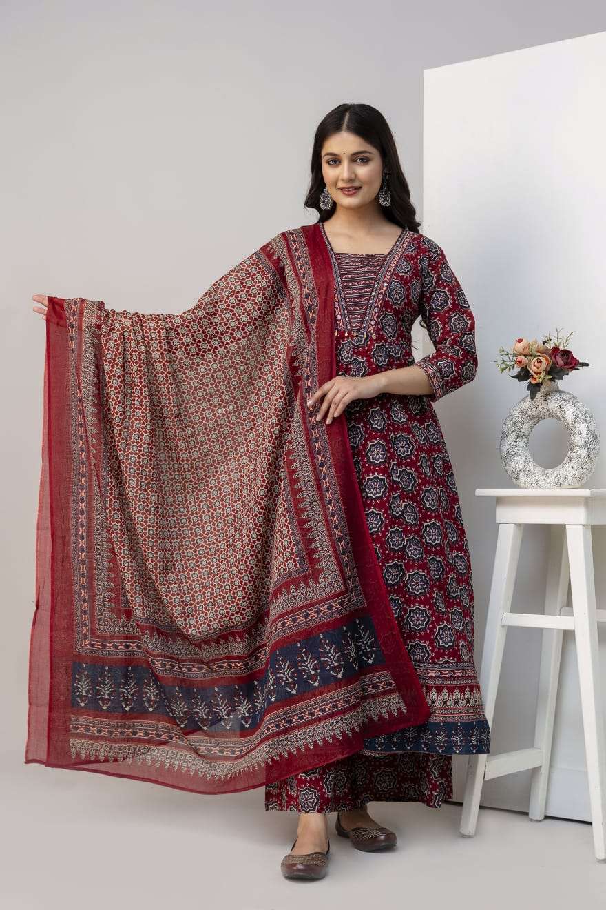 K 339 EXCLUSIVE BRAND FASHION COTTON LONG KURTI SUIT FOR SPE...