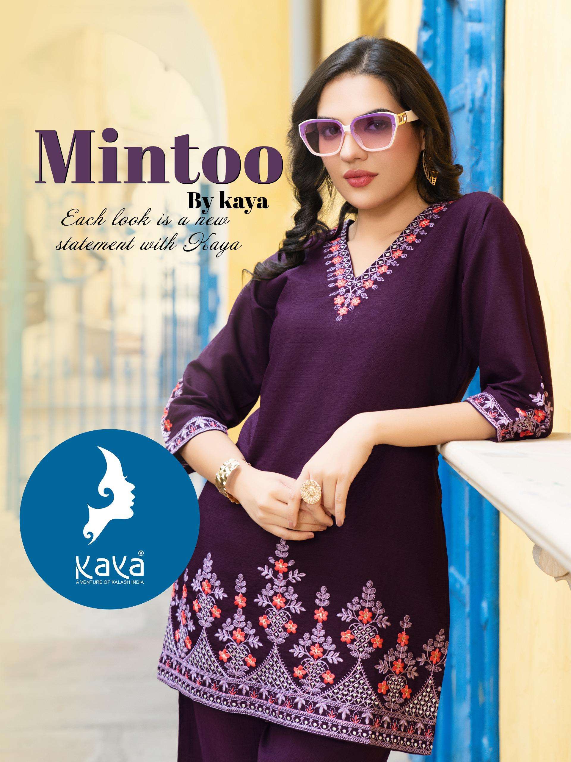 KAYA KURTI MINTOO PERFECT DRESS FOR FESTIVAL DESIGNER CORD S...