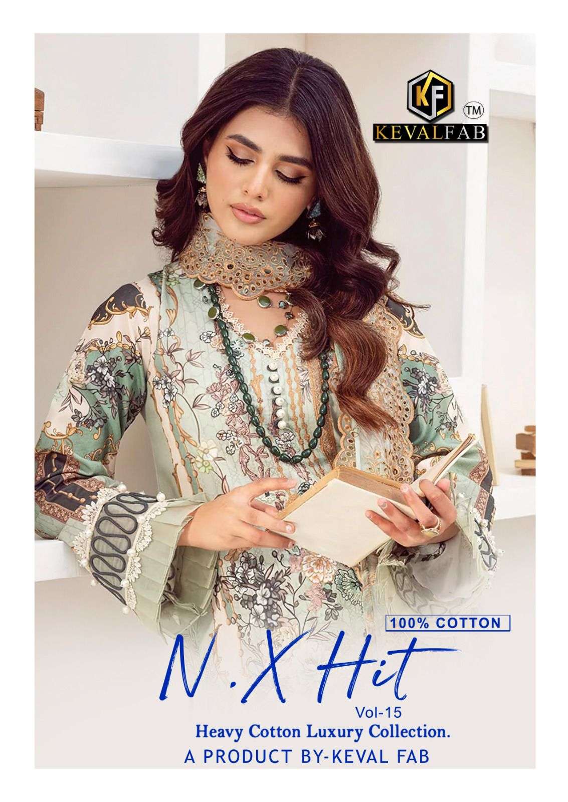 KEVAL FAB NX HIT VOL 15 EXCLUSIVE LUXURY STYEL PAKISTANI COT...