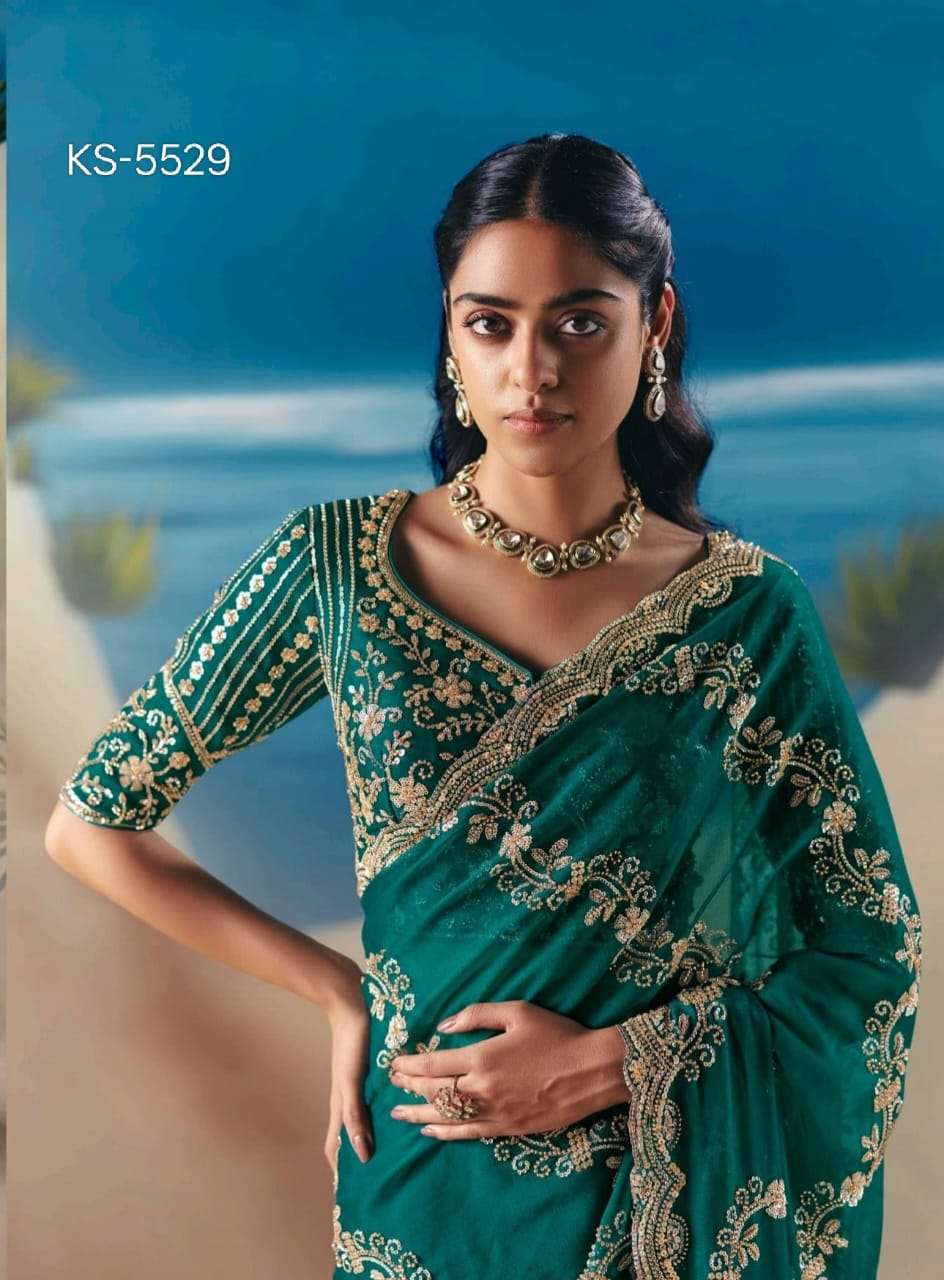 Kimora fashion Chandani Wedding special beautiful look saree...