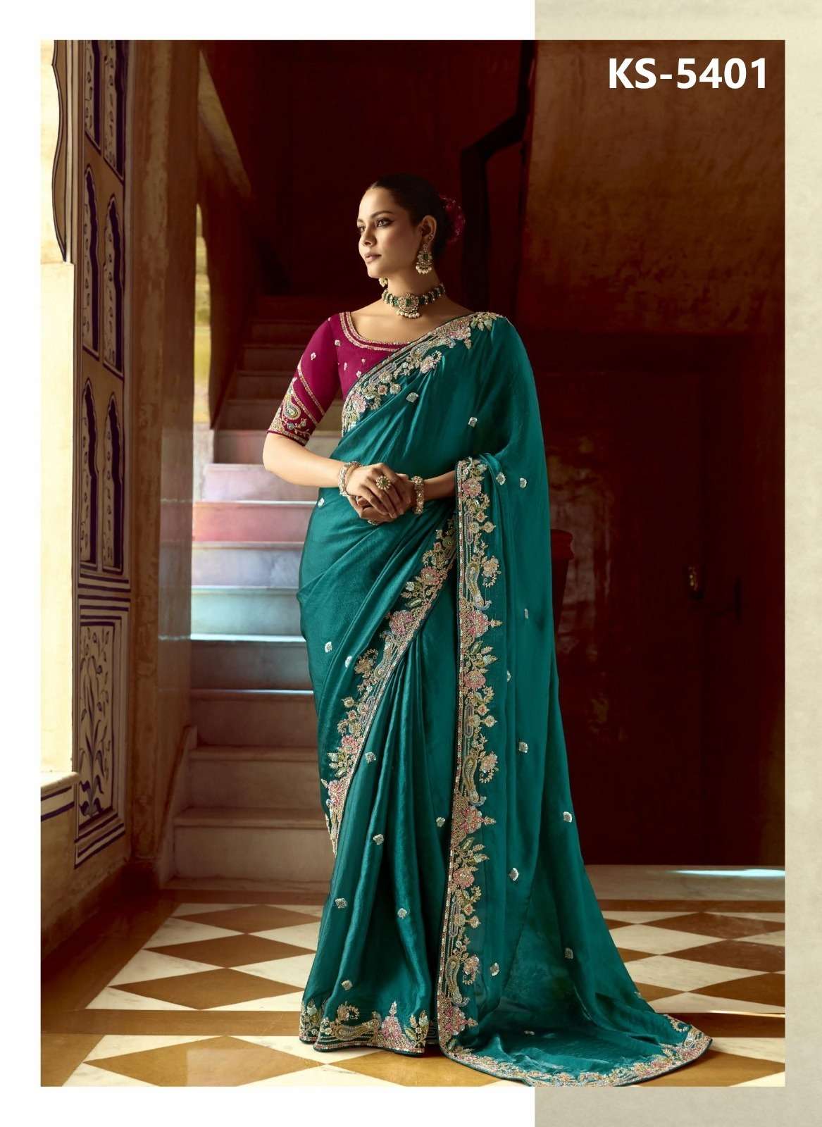 Kimora fashion Pankhudi heavy designer look saree supplier i...