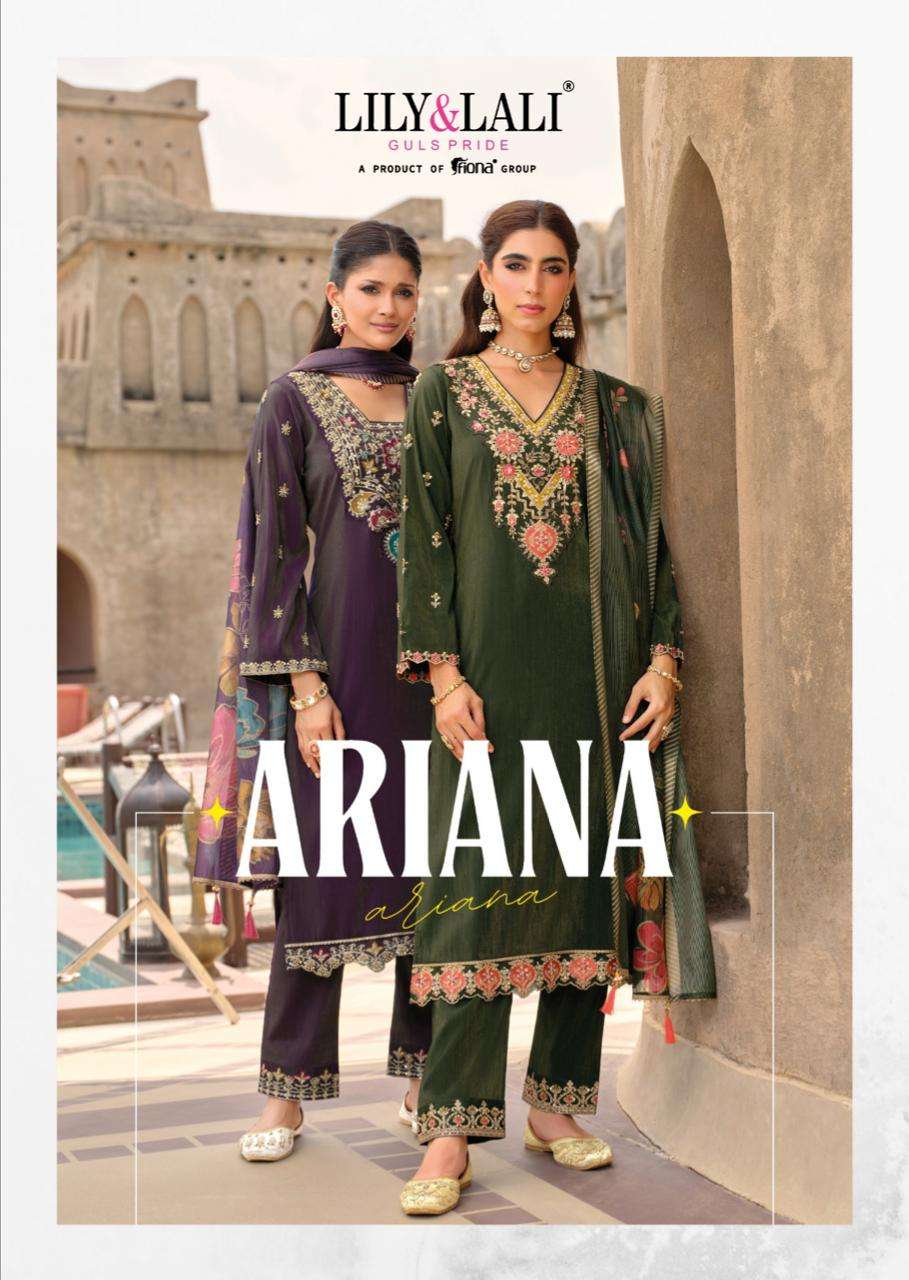 LILY & LALI ARIANA HANDWORK SILK COTTON DESIGN SUIT FOR PART...