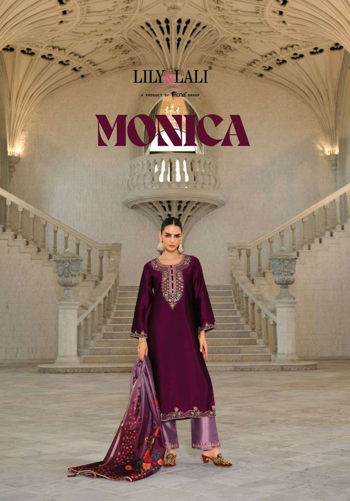 LILY & LALI MONICA FANCY SILK FABRIC SALWAR SUIT FOR CELEBRA...