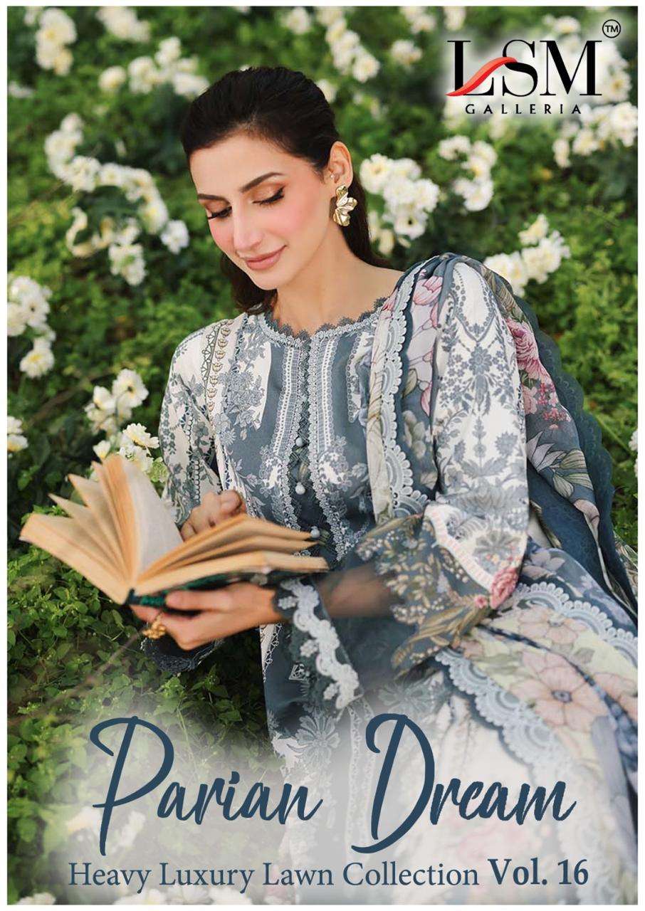 LSM PARIAN DREAM VOL 16 PAKISTANI KARACHI STYLE HEAVY LAWN F...