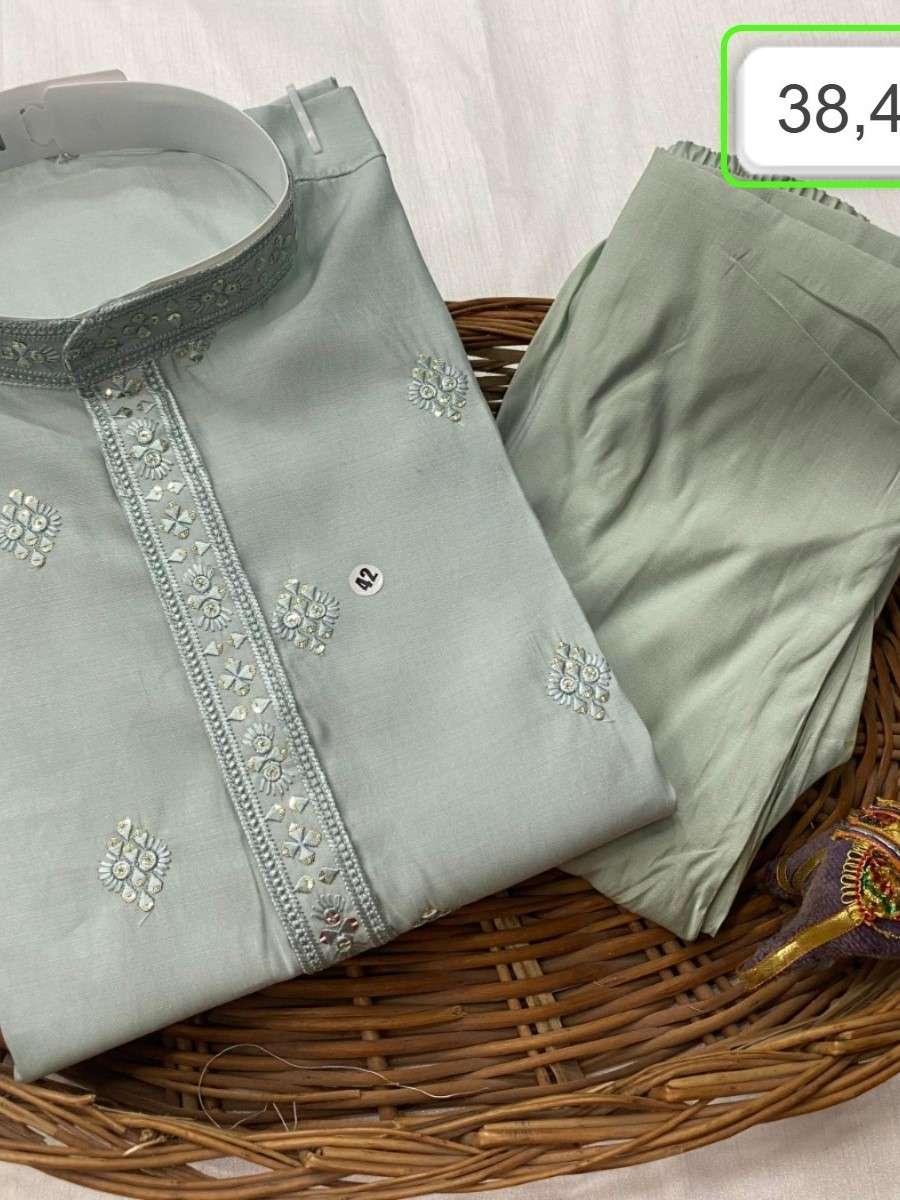 MENS TRADITIONAL SILK SEQUENCE WORK KURTA PAYJAMA SET SURAT ...