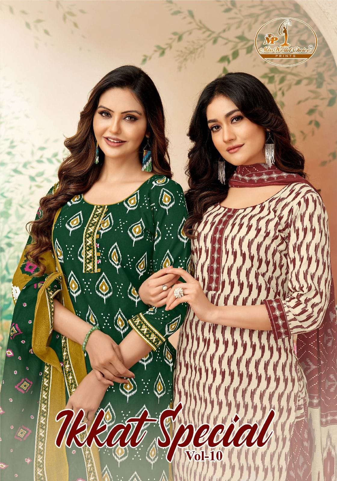 MISS WORLD IKKAT SPECIAL 10 READYMADE COTTON PATIYALA SUIT C...