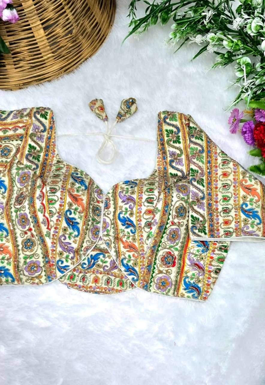 NAVRATRI & FESTIVAL DESIGNER EMBROIDERY BLOUSE COLLECTION WH...
