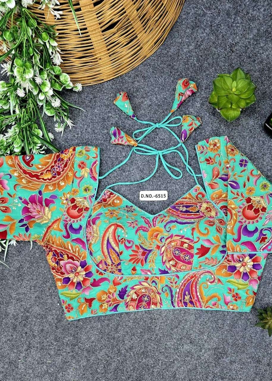 NAVRATRI GUJARATI STYLE OUTFIT CRAPE VISCOSE POJISAN BLOUSE ...