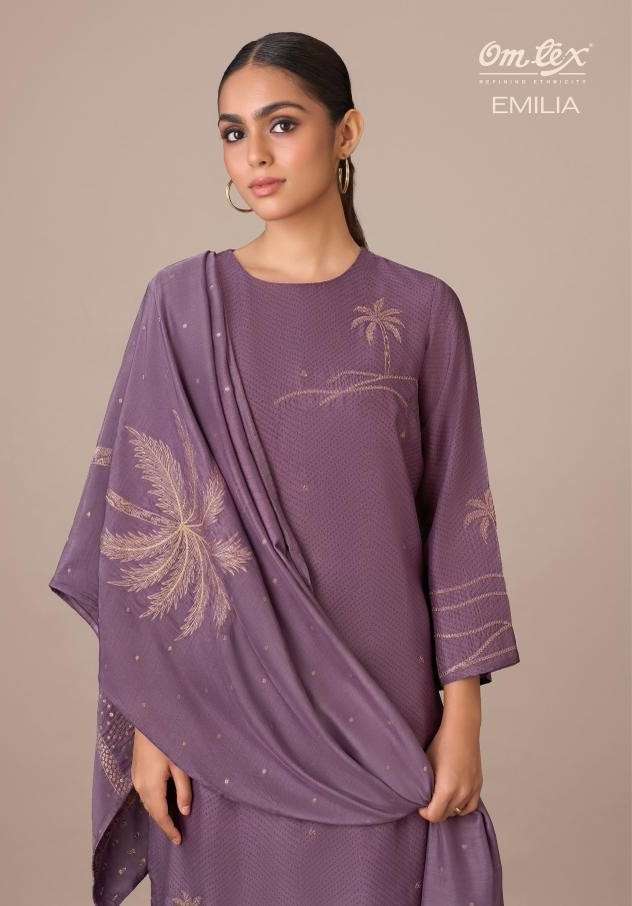 OM TEX EMILIA HIGH BOUTIQUE QUALITY RUBINA SILK DIGITAL PRIN...