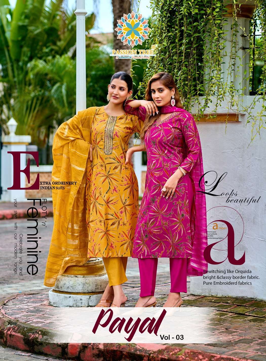 PASSION TREE PAYAL VOL 3 STRAIGHT KURTI SUIT FOR SIMILAR DAI...