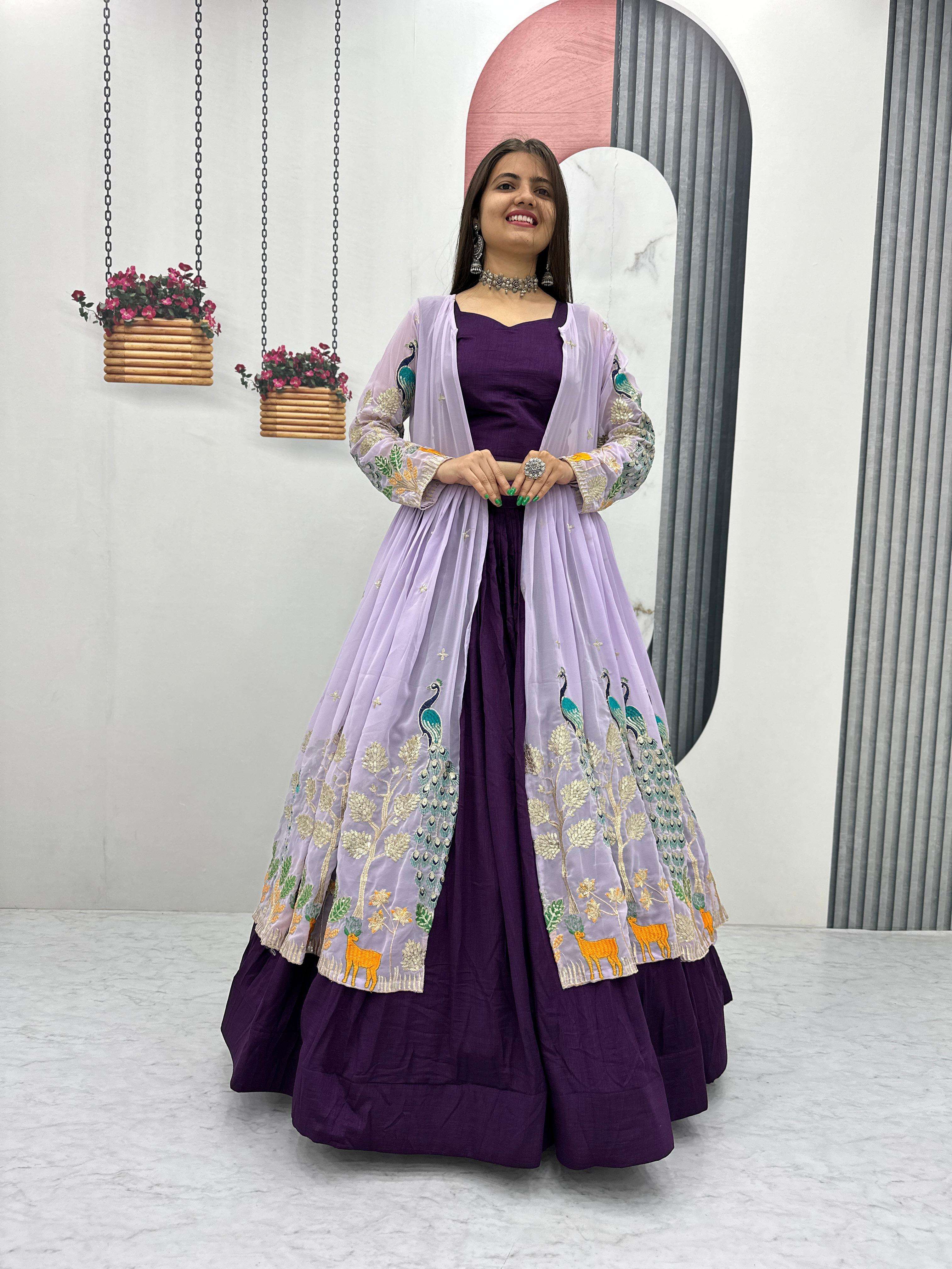 Pc 532 Festival special Embroidery work Struk With Lehenga b...