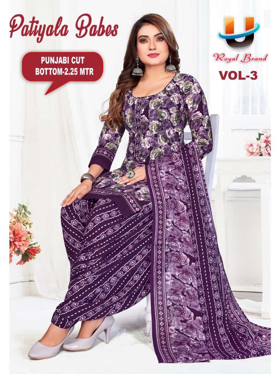 ROYAL PATIYALA BEBS VOL 3 ALL SEASON FASHION WOMEN COTTON PA...
