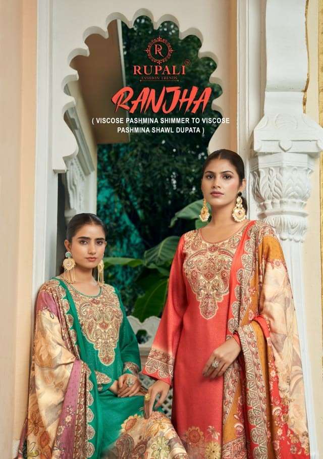 RUPALI FASHION RANJHA WINTER SPECIAL PAKISTANI LOOK PASHMINA...