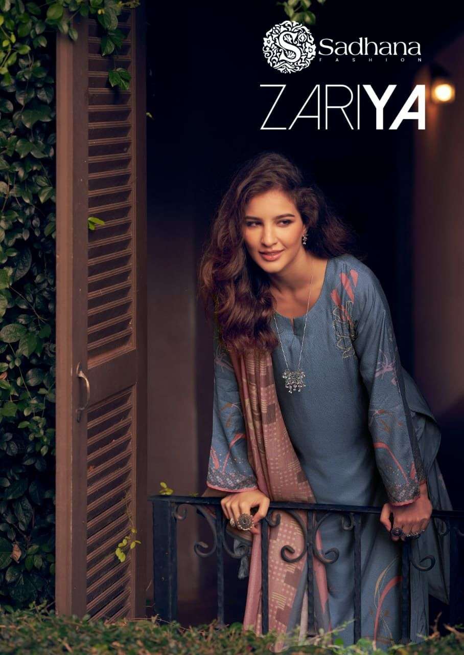 SADHANA FASHION ZARIYA MUSLIN SILK HEAVY KHATLI WORK SALWAR ...