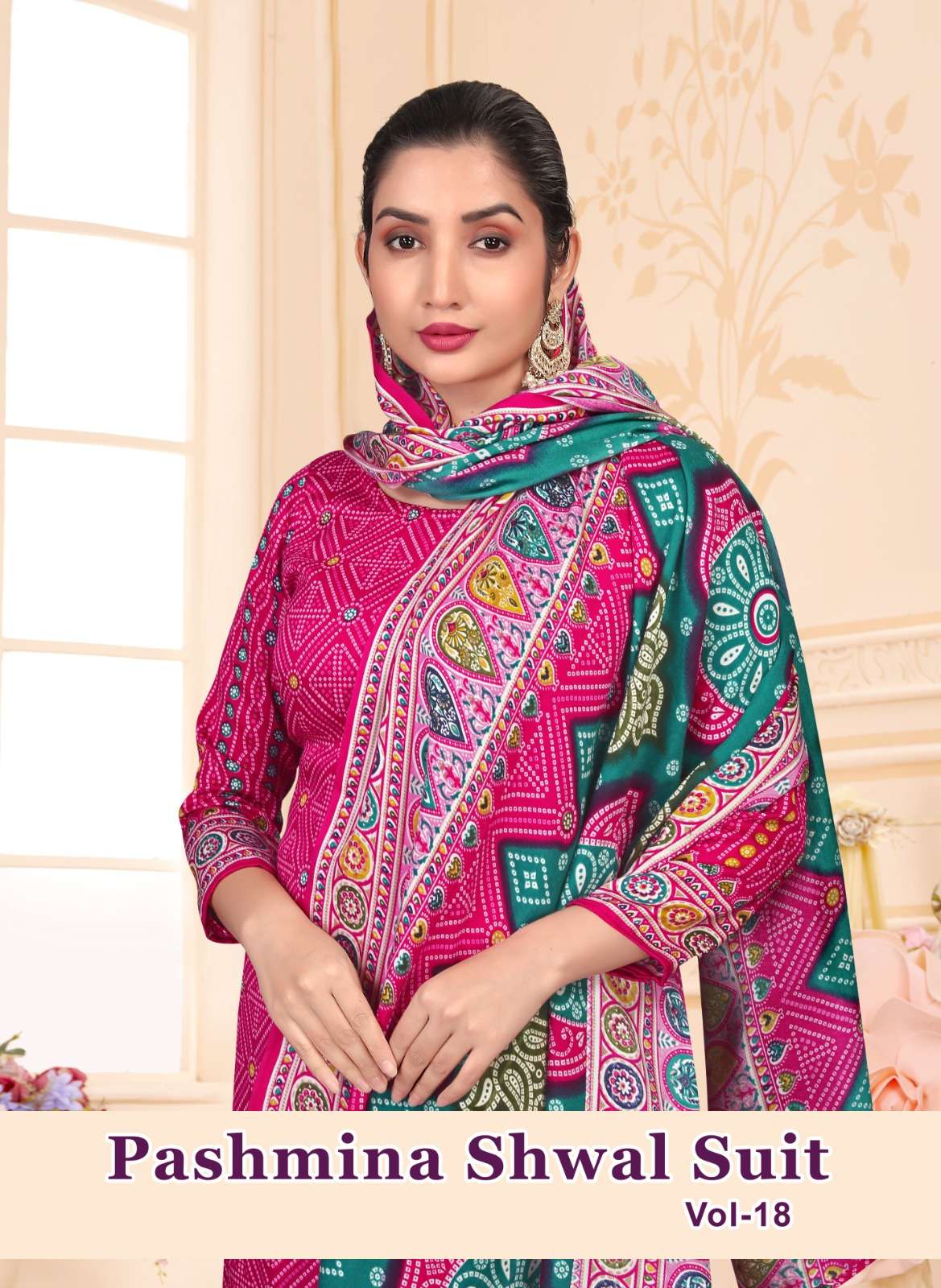 SAT PASHMINA SHWAL SUIT VOL 18 TOP QUALITY PASHMINA PRINTED ...