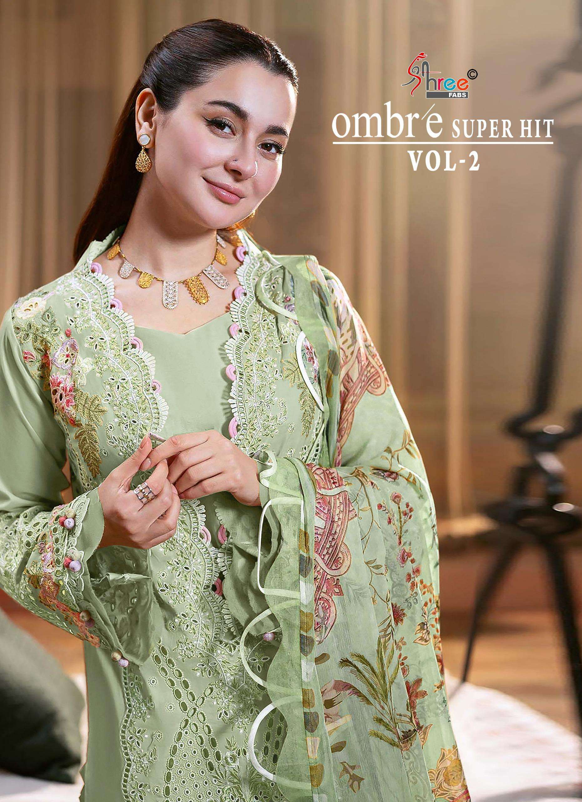 SHREE FABS OMBRE SUPER HIT VOL 2 HANIA AMIR STYLE PAKISTANI ...