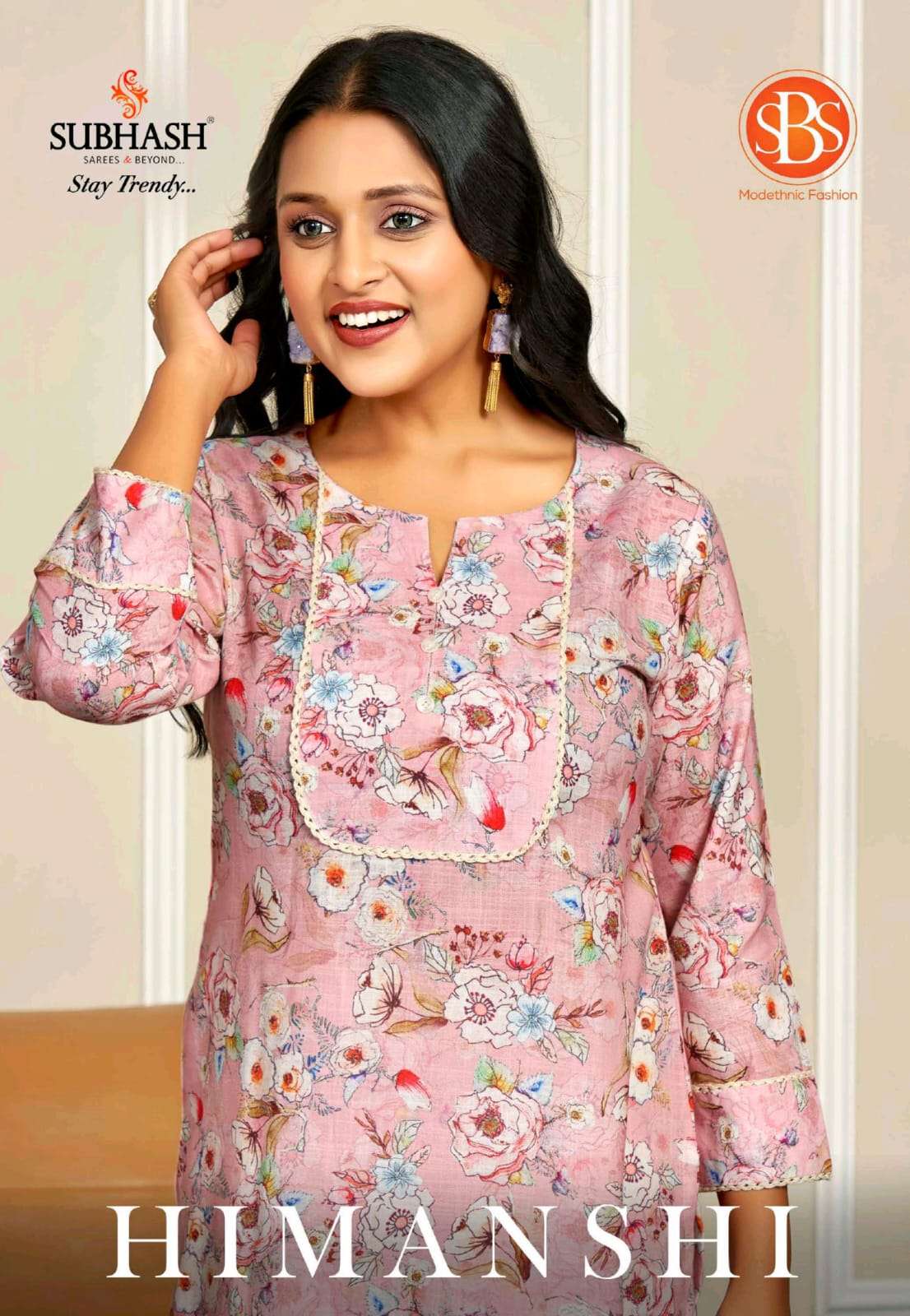 SUBHASH SAREES HIMANSHI SUMMER WEAR COTTON DIGITAL KURTI DES...