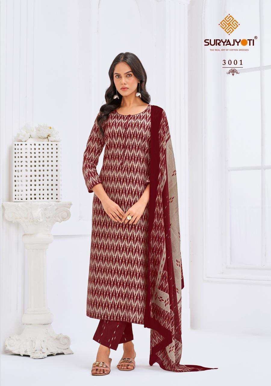 SURYAJYOTI PARIDHI VOL 3 PURE COTTON PRINTED UNSTITCH DRESS ...