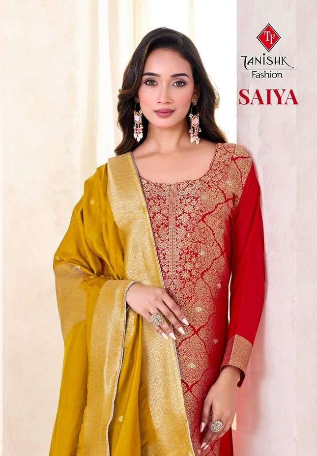 TANISHK SAIYA VISCOSE JACQUARD PRINT KAMEEZ SUIT COLLECTION ...