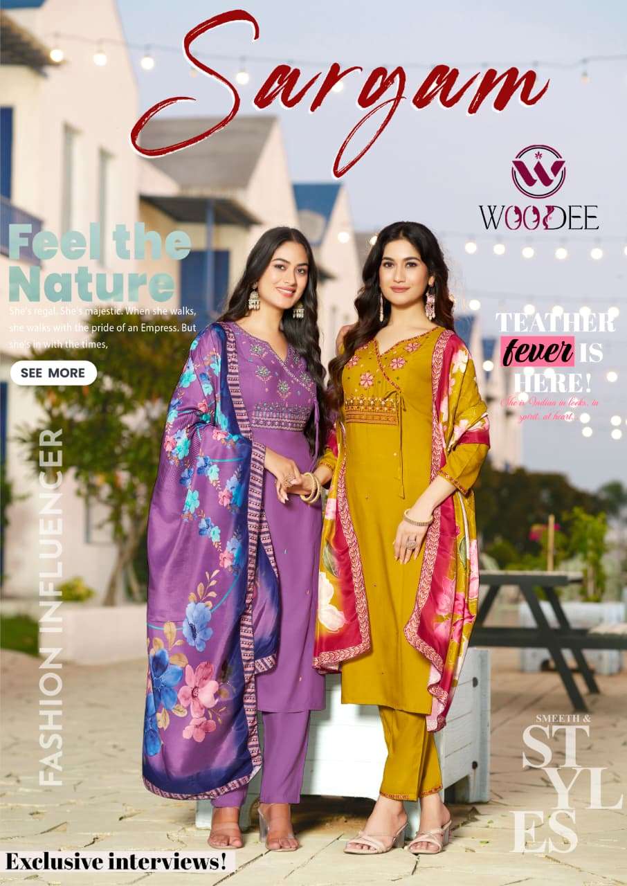 WOODEE SARGAM PREMIUM RAYON FABRIC SUIT FOR WOMEN CLOTH SUPP...