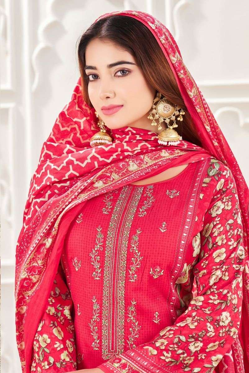 ZARAA NARGIS VOL 2 JAAM DIGITAL PRINT DRESS MATERIAL WOMEN C...