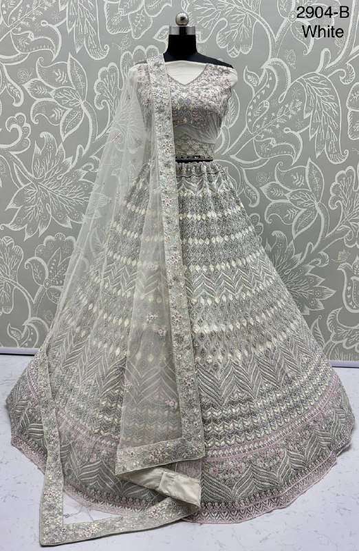 2904 ASTONISHING ART OF WORK NET FABRIC DESIGNER PARTY WEAR ...
