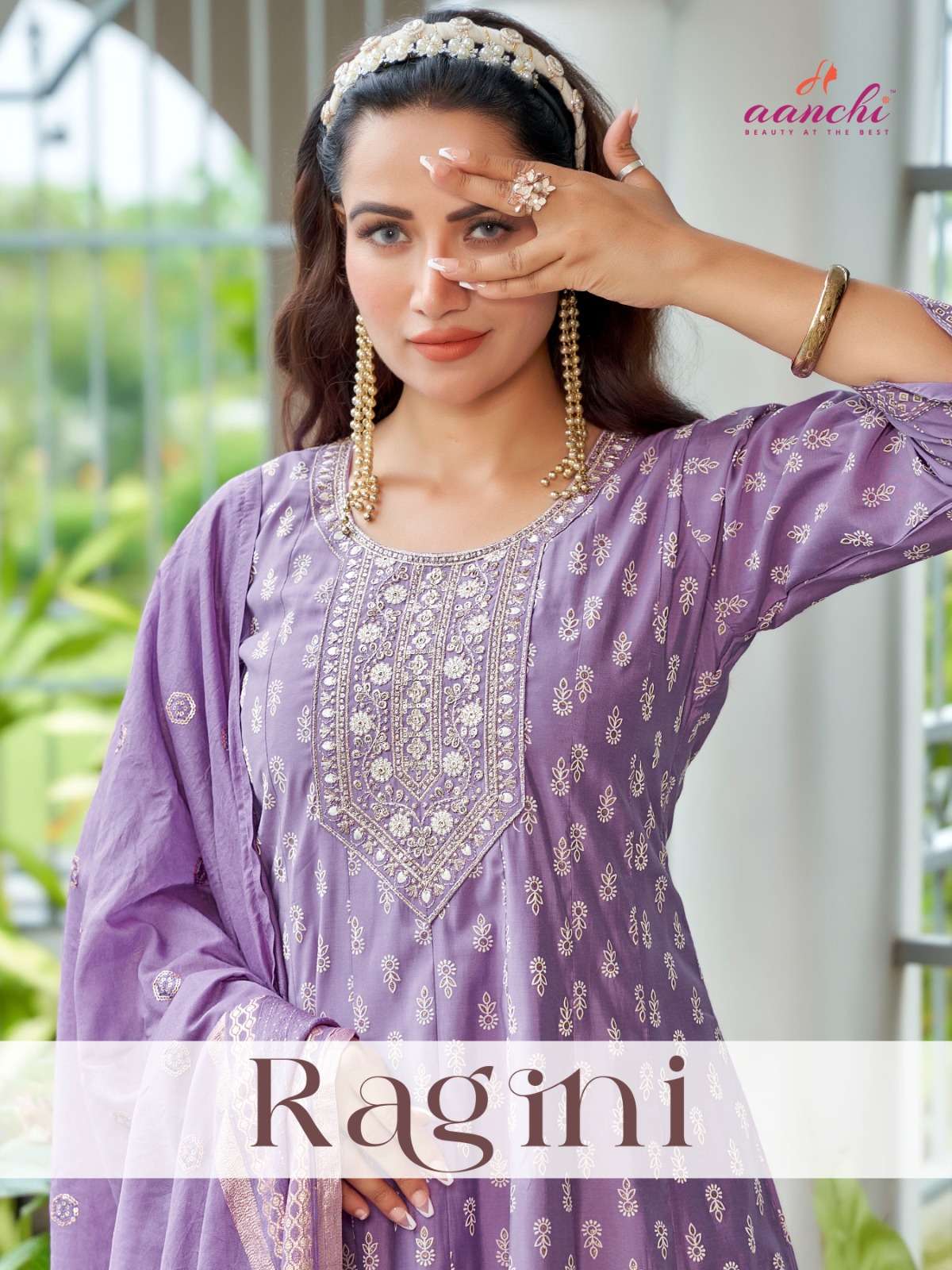 AANCHI RAGINI FAIR CONCEPT ROMAN BUTTI PATTERN KURTI SUIT FO...