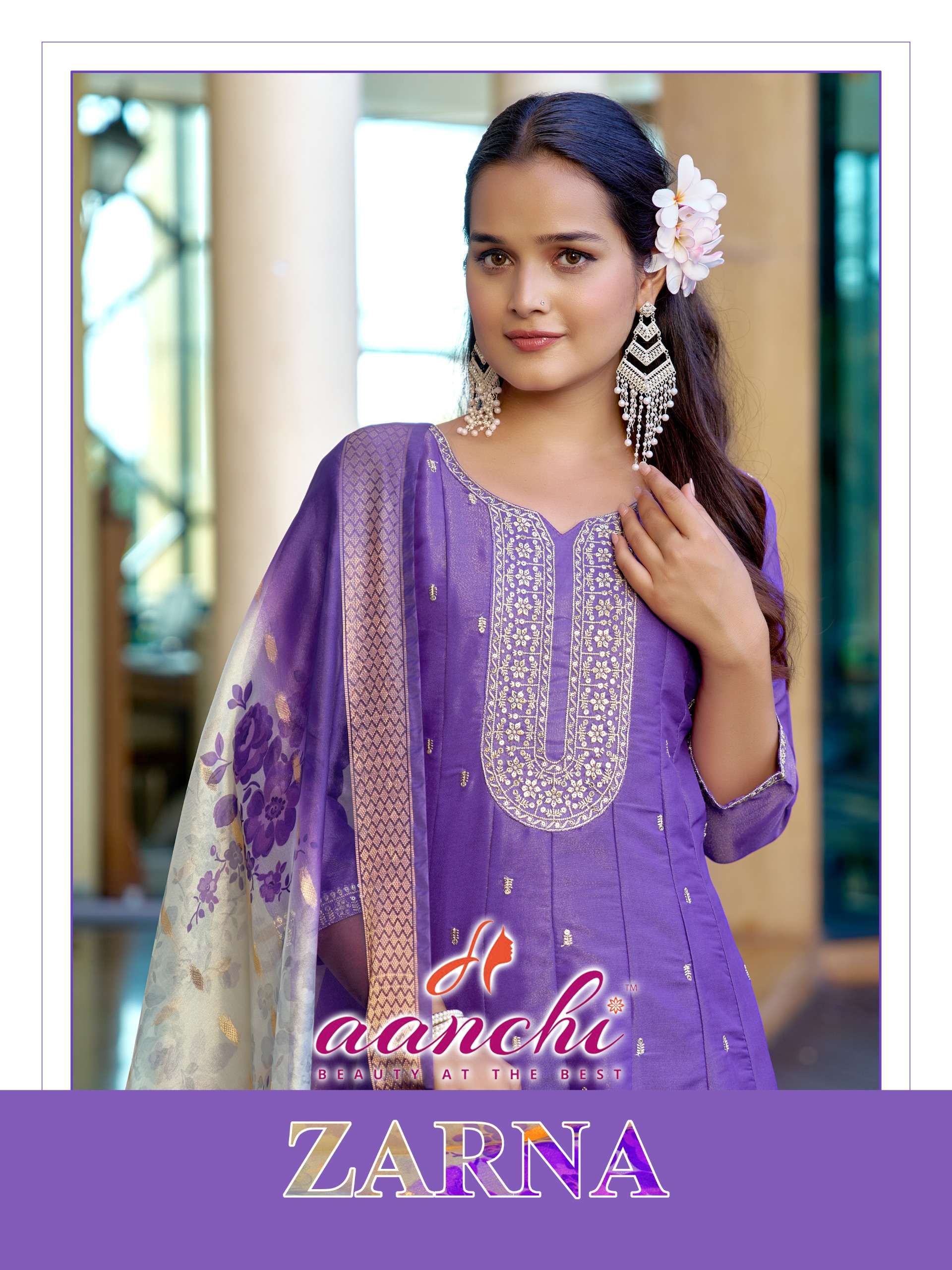 AANCHI ZARNA FUNCTION DESIGNER FLAIR SALWAR SUIT COLLECTION ...