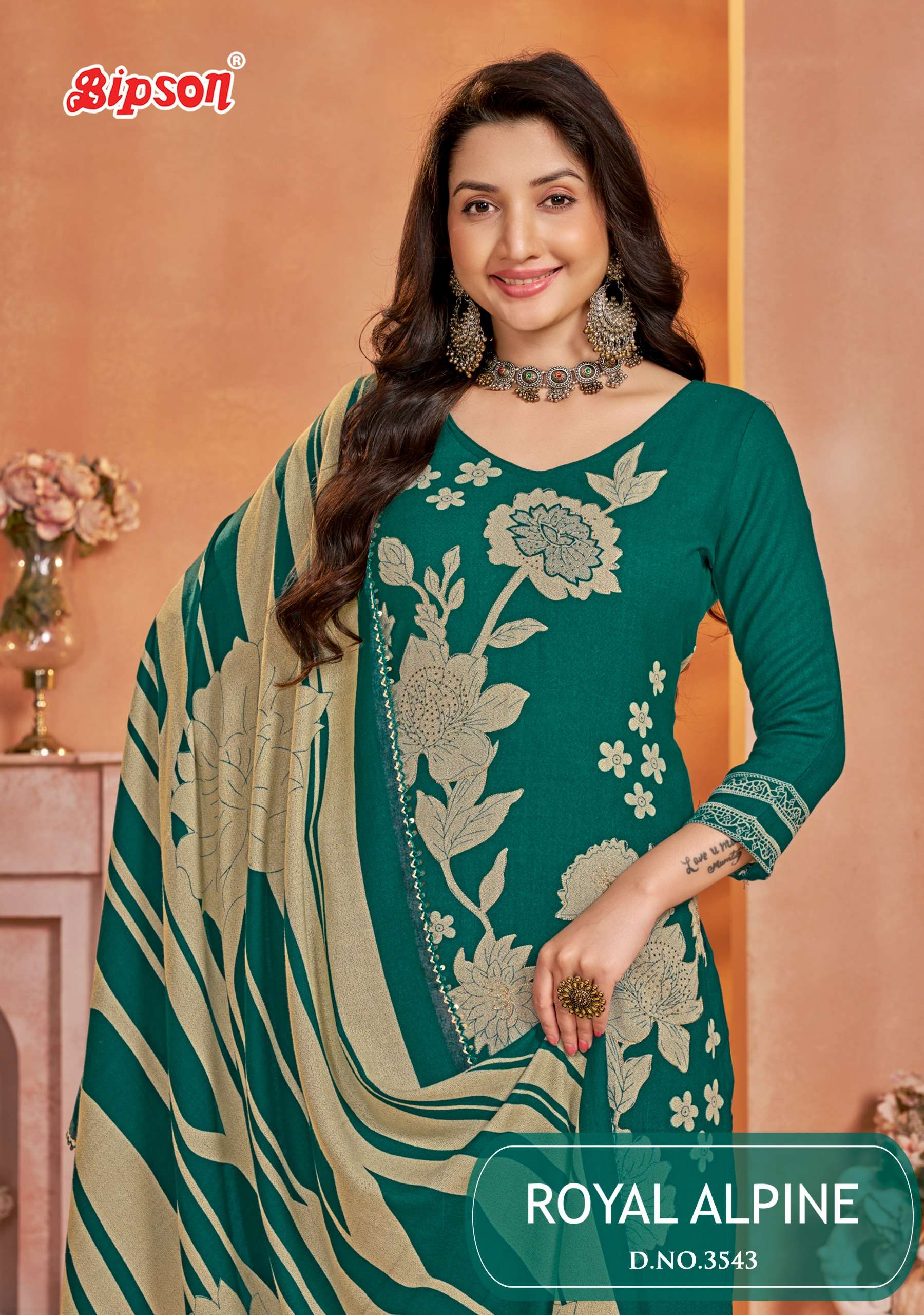 BIPSON PRINTS ROYAL ALPINE 3543 VISCOSE ALPINE DESIGNER PRIN...