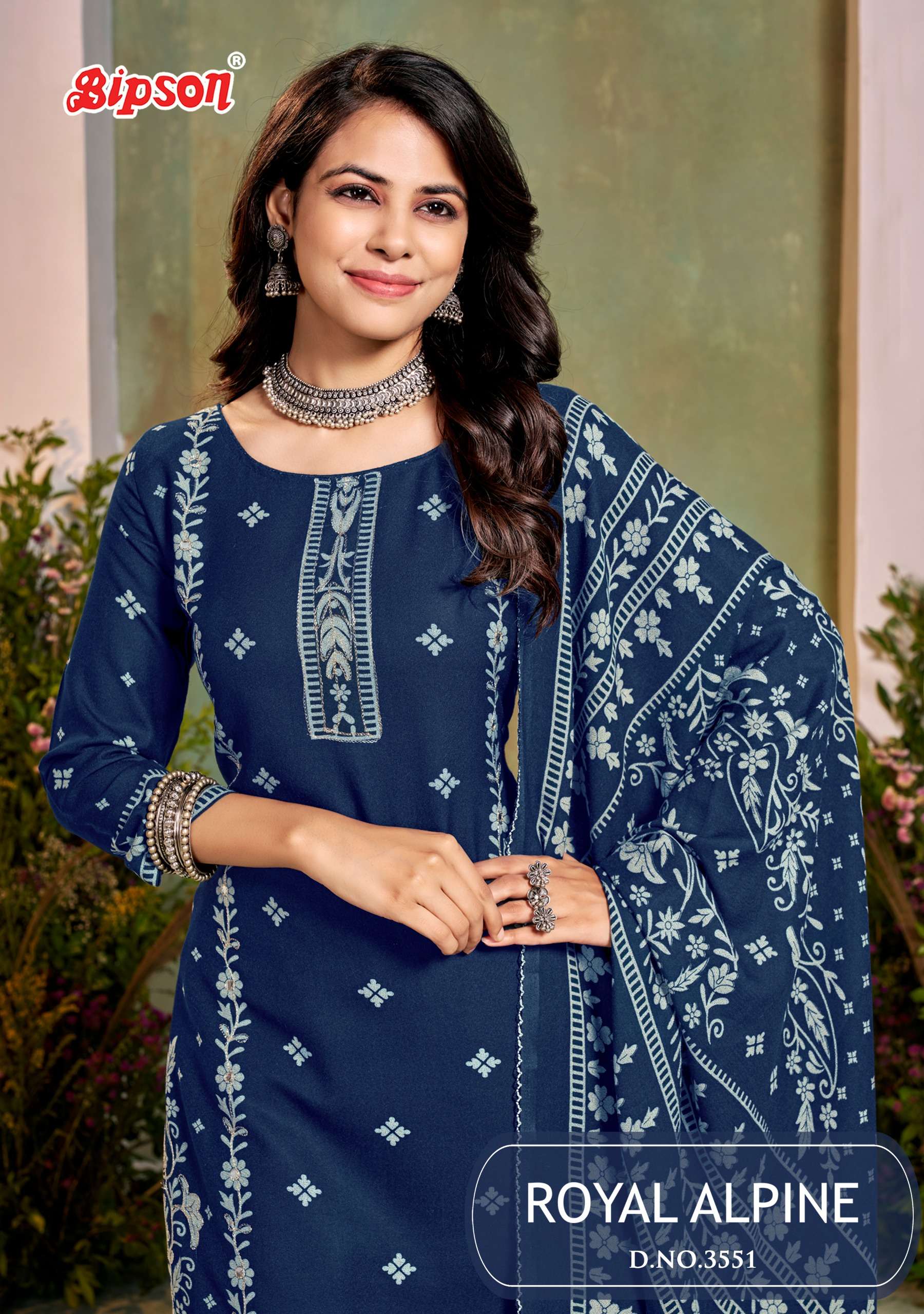BIPSON PRINTS ROYAL ALPINE 3551 VISCOSE ALPINE DESIGNER PRIN...