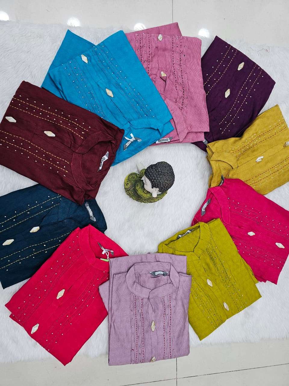 BRANDED QUALITY COTTON FABRIC WITH THEAD DHADA WORK CORD SET...