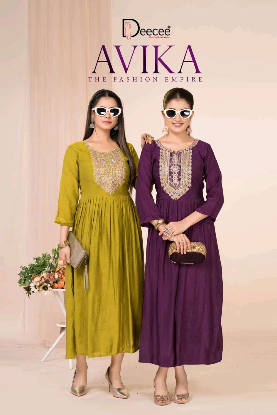 DEECEE AVIKA FLARED LONG GHERA KURTI FOR GIRL DAILY CATALOG ...