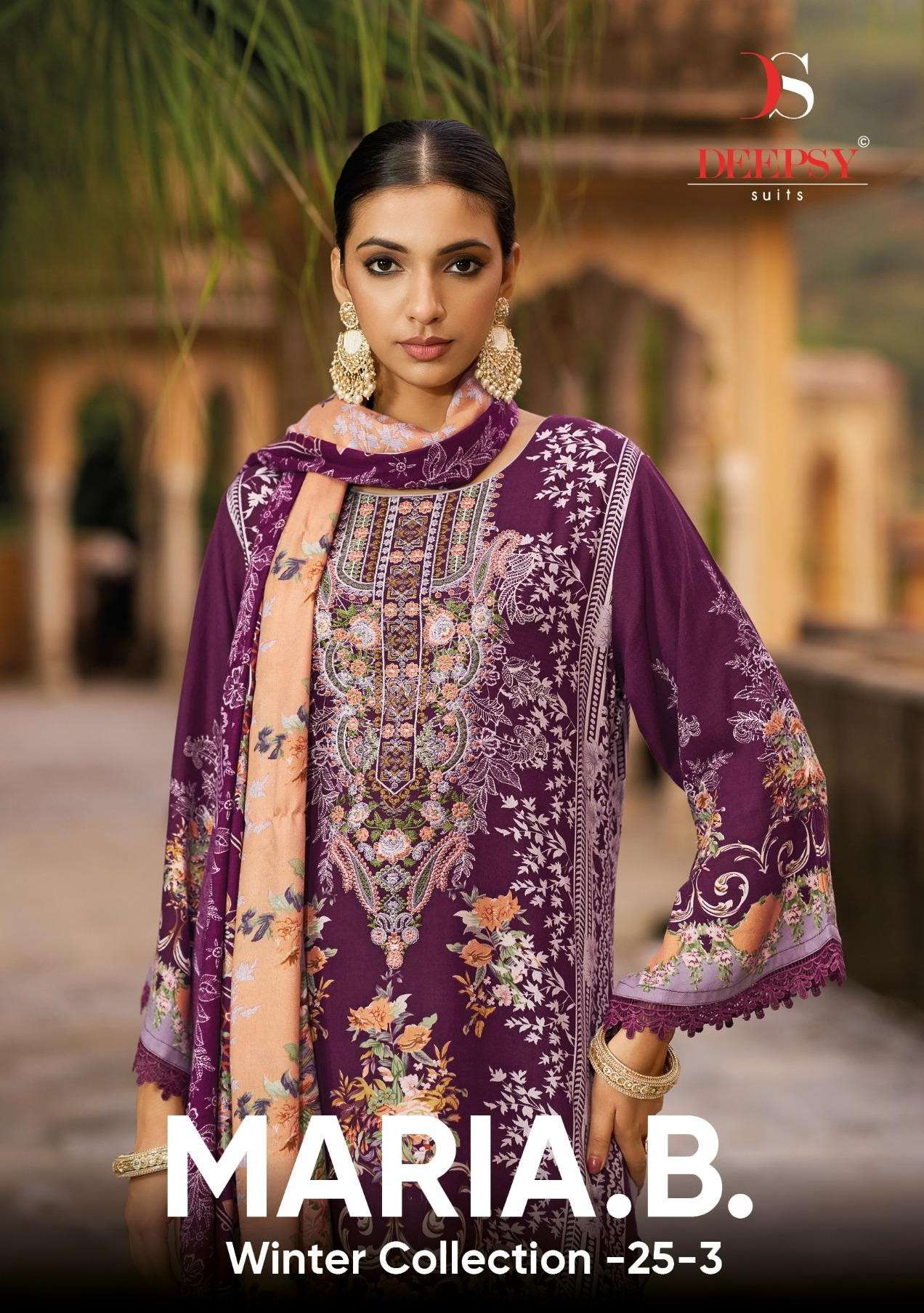 DEEPSY SUITS MARIA B WINTER COLLECTION 25 VOL 3 SURAT TOP CL...