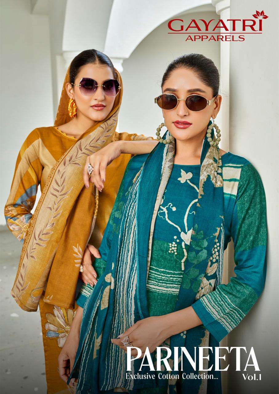 GAYATRI PARINEETA VOL 1 JAM SATIN DIGITAL PRINT WITH HEAVY H...