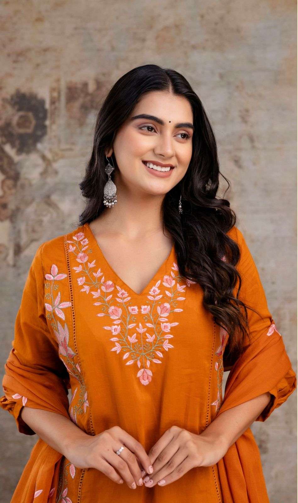 K 372 COTTON MULMUL ALINE CUT DESIGNER SUIT TO PRETTY LOOK F...