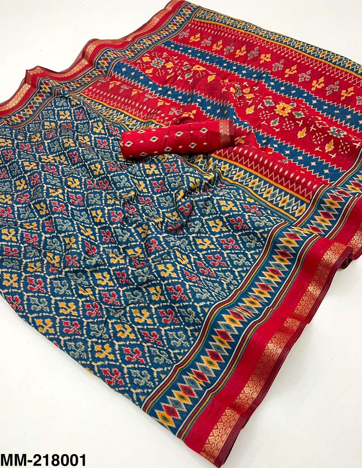 Kazari Series Mul Cotton with Patola Printed Saree collectio...