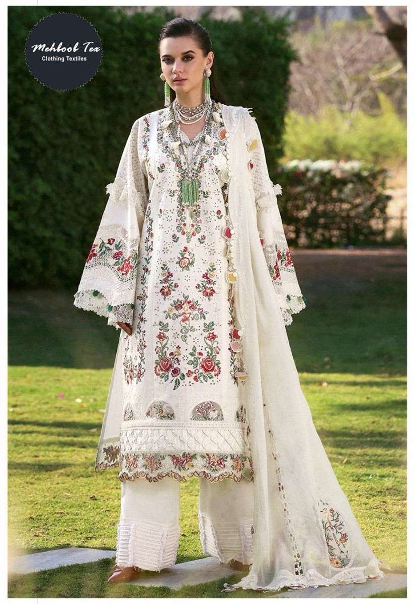 MEHBOOB TEX 1756 & 1757 INDIA TOP PAKISTANI OUTFIT COTTON HE...