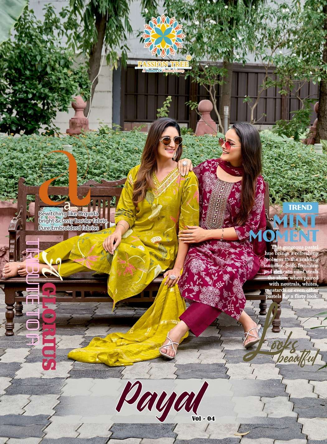 PASSION TREE PAYAL VOL 4 STRAIGHT CONCEPT READYMADE EMBROIDE...