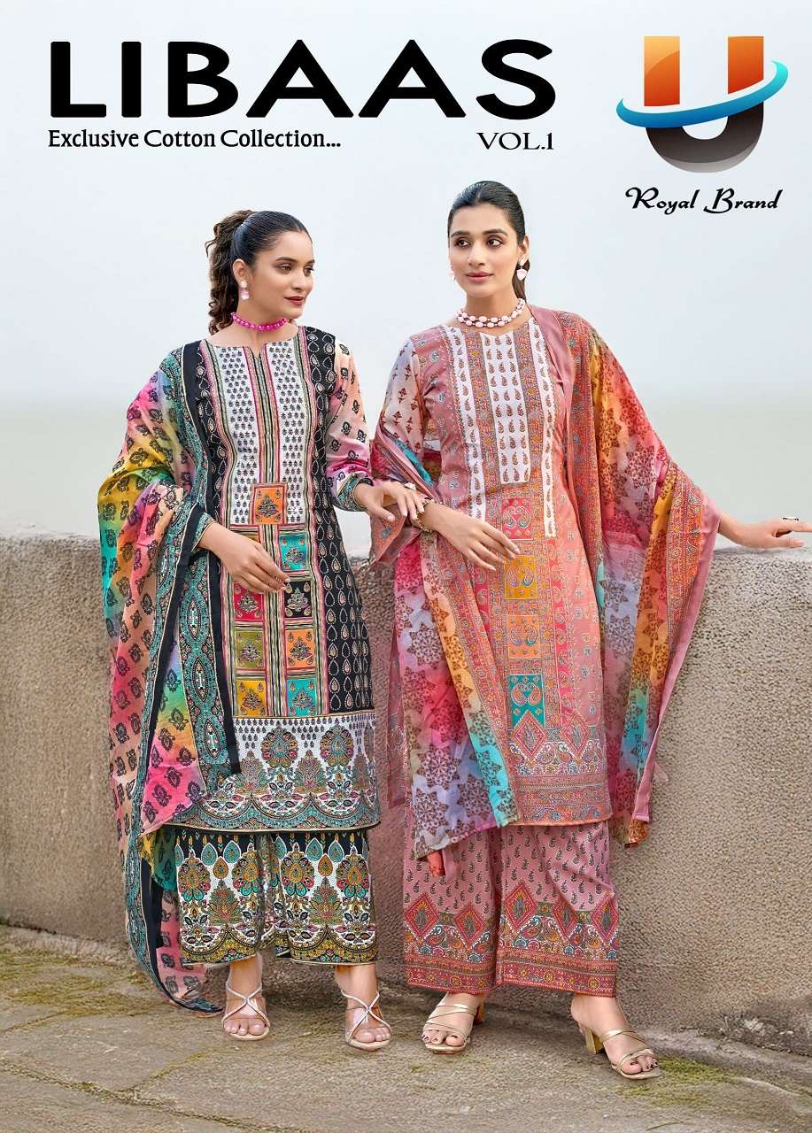 ROYAL LIBAAS VOL 1 SOFT COTTON FABRIC DESIGNER MATERIAL SALW...