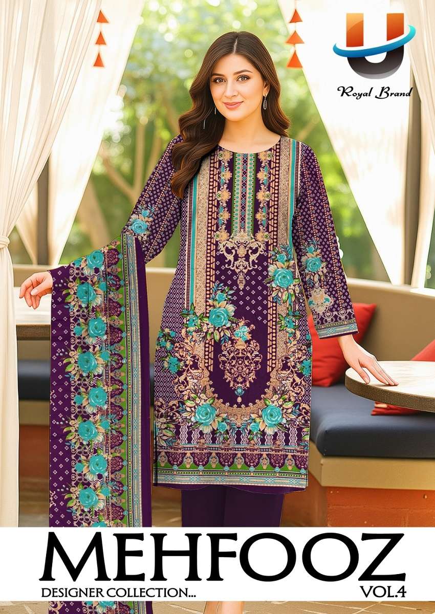 ROYAL MEHFOOZ VOL 4 SIMILAR HOME STYLE COTTON SALWAR KAMEEZ ...