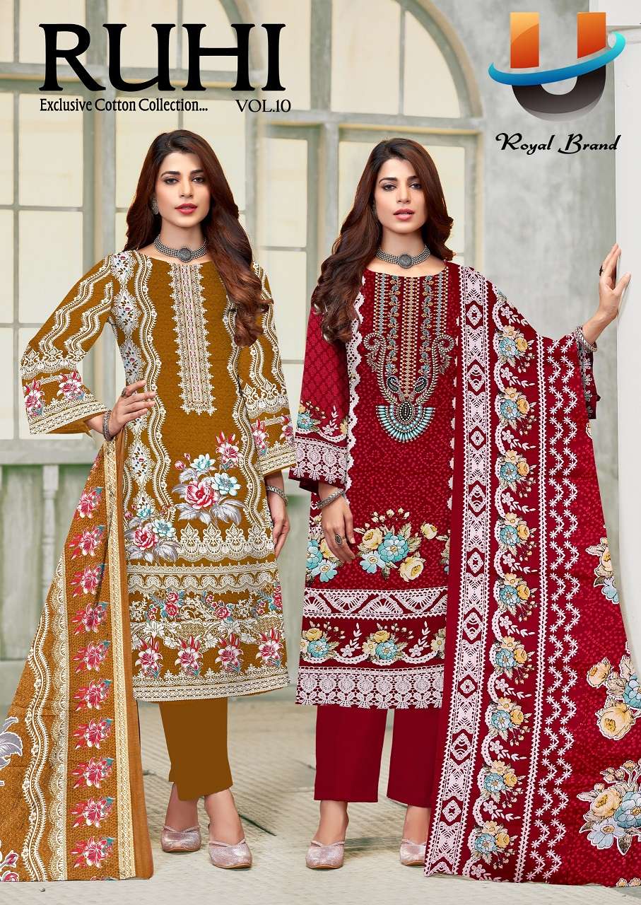 ROYAL RUHI VOL 10 SUMMER DAILY HOME WEAR COTTON PRINTED SALW...