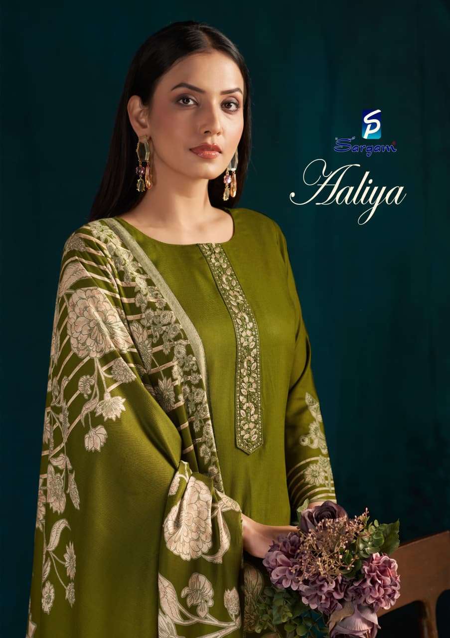 SARGAM AALIYA VISCOSE FABRIC PASHMINA DESIGN SALWAR SUIT TO ...