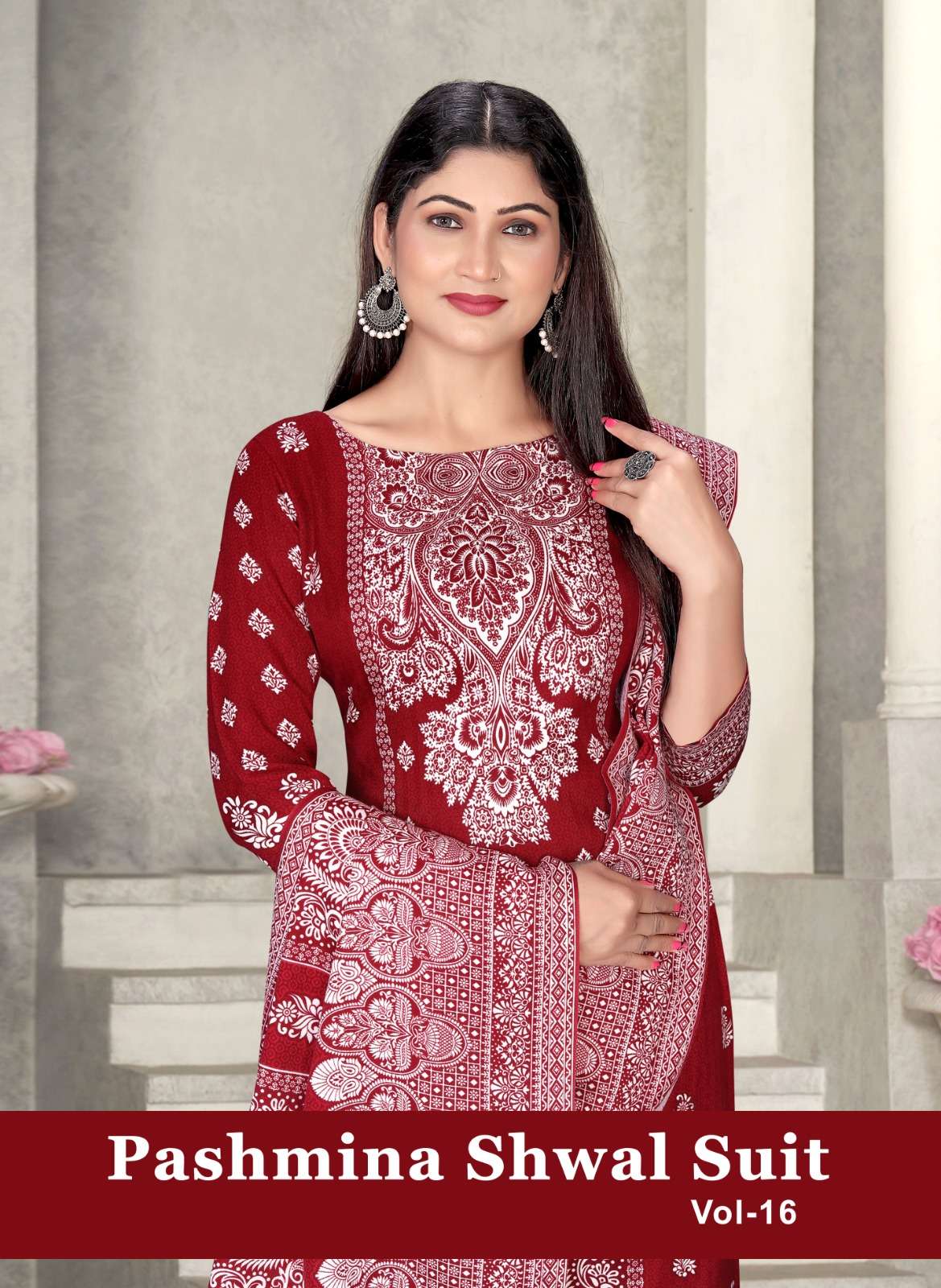 SAT PASHMINA SHWAL SUIT VOL 16 HEAVY PASHMINA WINTER SPECIAL...