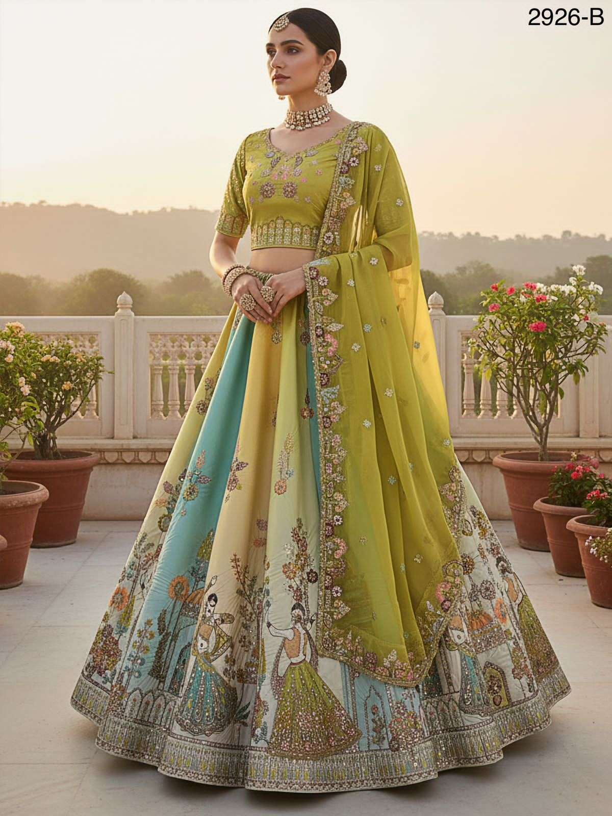 Silk With heavy embroidery work Bridal Special royal look le...