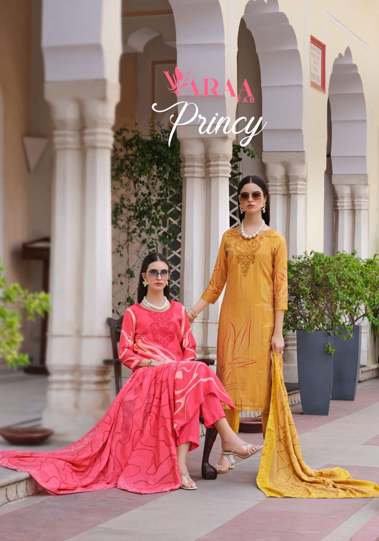 VAARA FAB PRINCY MUSLIN DIGITAL HEAVY WORK EXCLUSIVE SALWAR ...