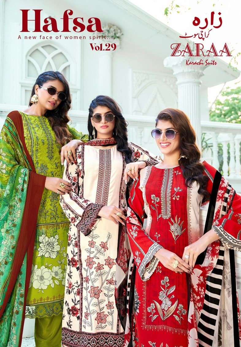 ZARAA HAFSA VOL 29 PURE FRANCH CRAPE DIGITAL PRINT SWAROSKY ...